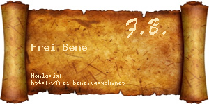 Frei Bene névjegykártya